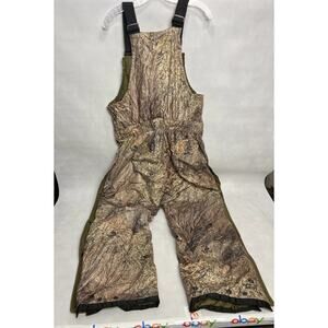 Mossy Oak Dry Stalker 2 Scent Stop Hunting Camo Overalls Bibs Men’s Size Large